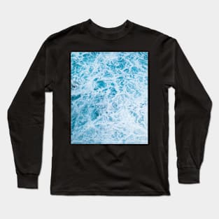 Blue Ocean Waves Long Sleeve T-Shirt